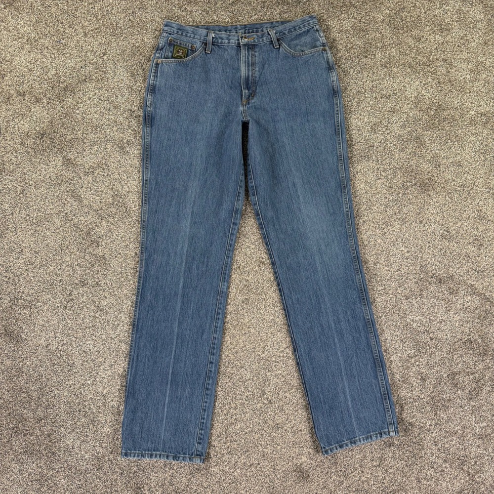 Cinch Green Label Straight Leg Fit Blue Denim Jeans Mens 36x36 Western Workwear